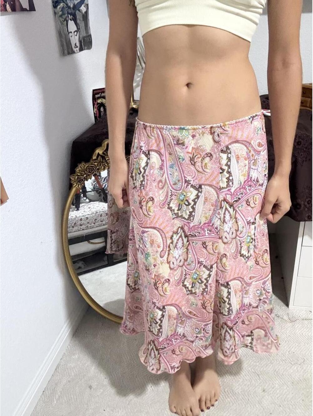 Kim Rogers Women's Pink and Multi Skirt